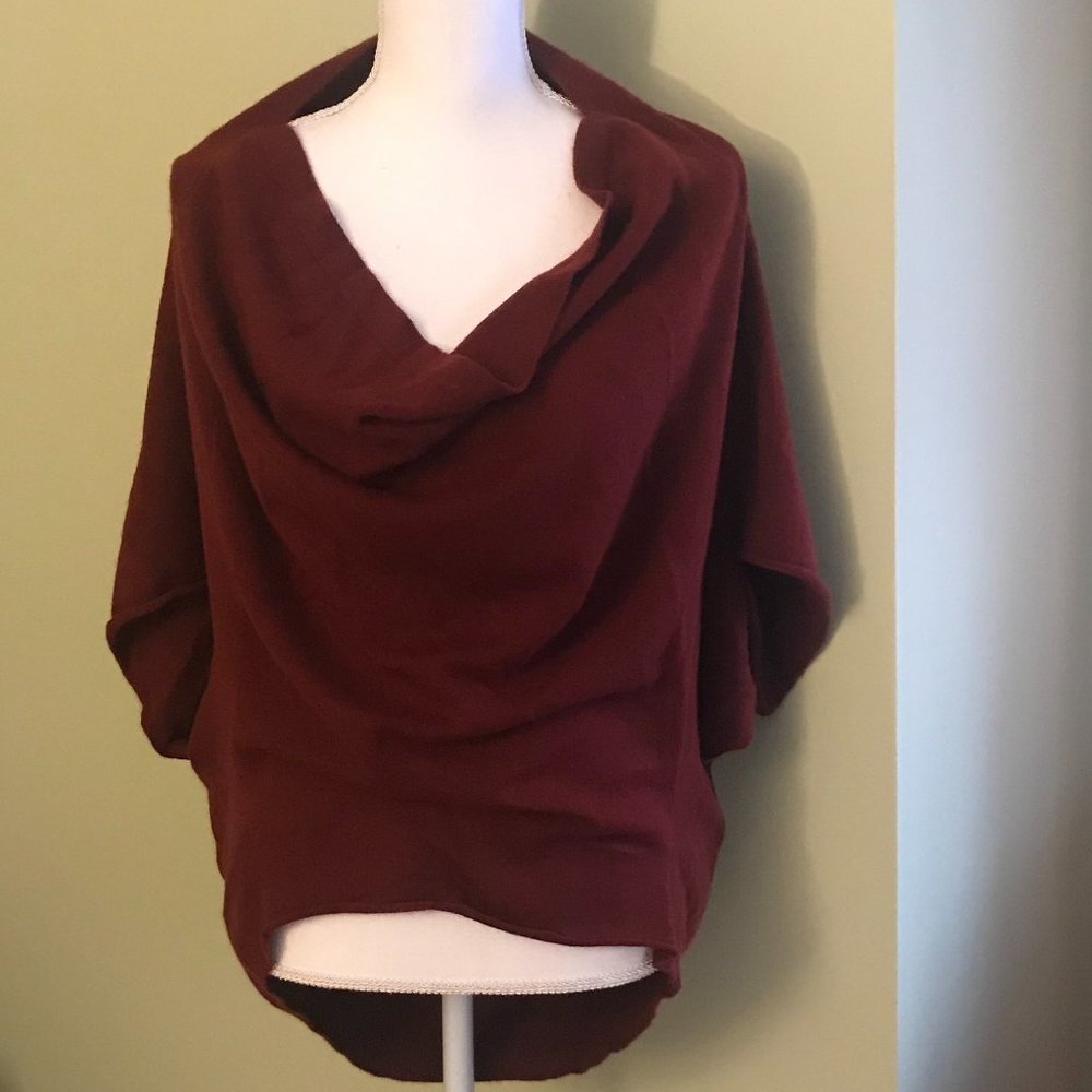 100% Burgundy Cashmere Sweater (LA Made)